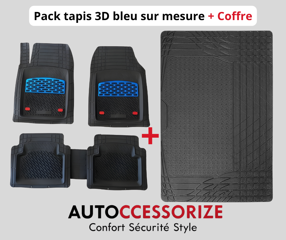 pack 3D couleur + tapis coffre
