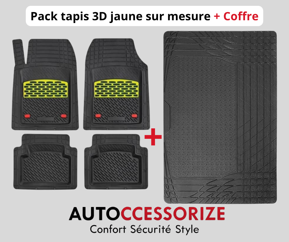 pack 3D couleur + tapis coffre
