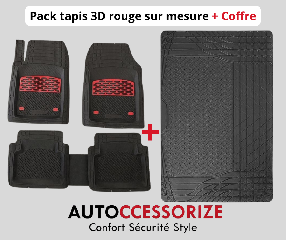 pack 3D couleur + tapis coffre