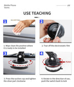 Support de téléphone de voiture rotatif à 360 degrés et verrouillage automatique